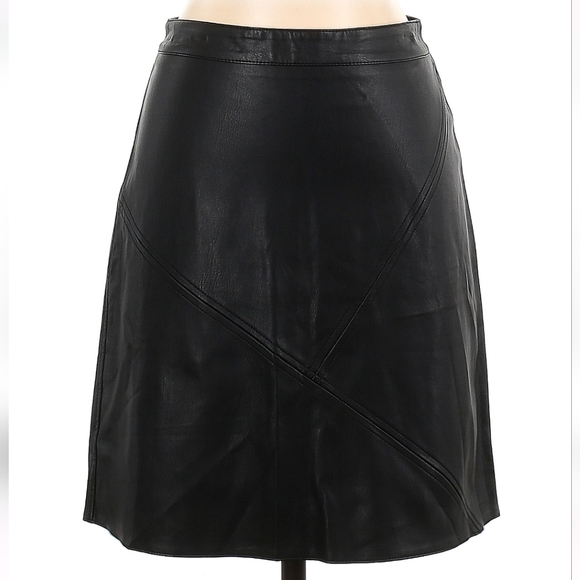 ZARA BASIC vegan leather A line mini size S - Picture 1 of 16